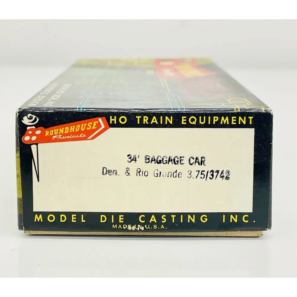 Roundhouse HO Denver & Rio Grande Western 34' Overton Baggage Car Kit 3742 New